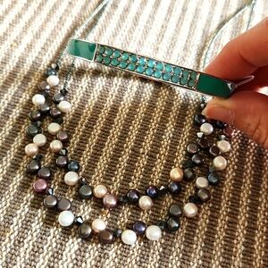 Lia Sophia Pop Rocks Azure stretch bracelet